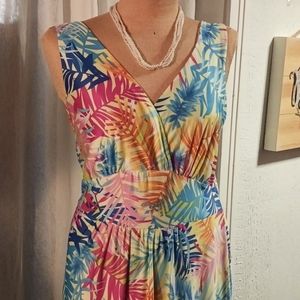 Studio West Apparel Summer Print Maxi Dress Size M